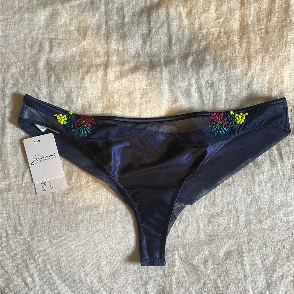 Simone Perele navy blue bottoms size 3